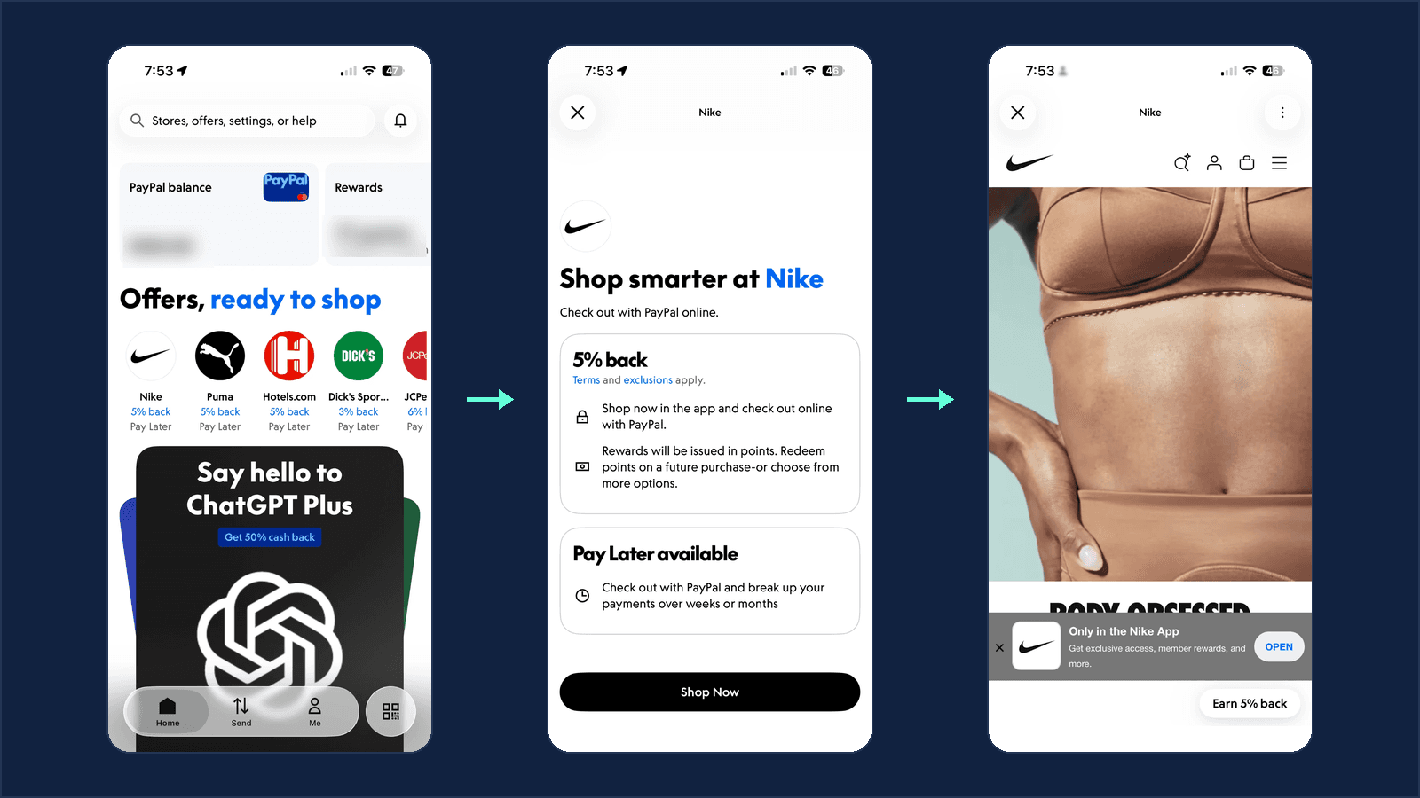 PayPal In-App Browser preview